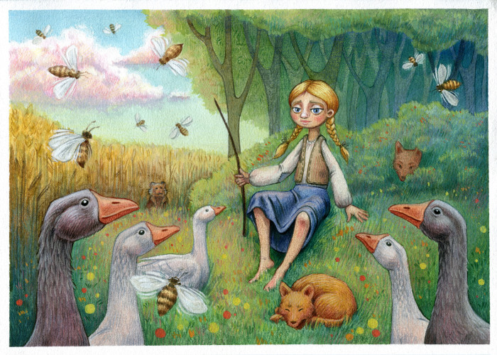 Персонажи и иллюстрация в ручной графике