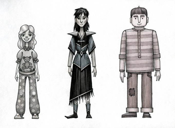 Персонажи и иллюстрация в ручной графике